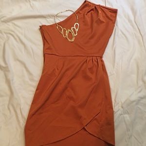 Burn orange dress